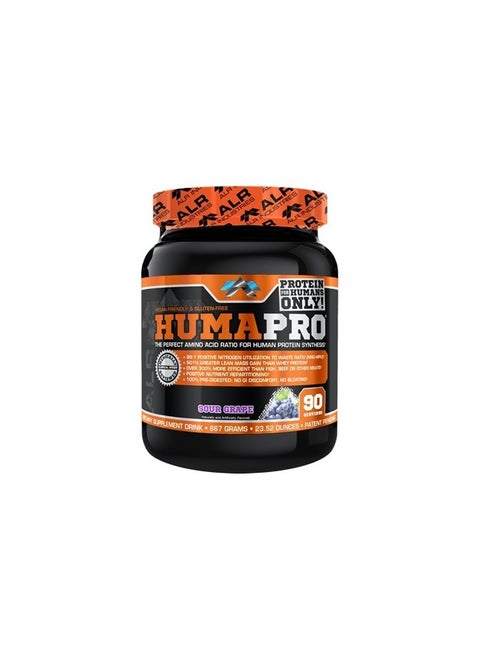 Humapro, Protein Matrix Blend, Formulated for Humans, Amino Acids, Lean Muscle, Vegan Friendly, 667 Grams (Sour Grape)