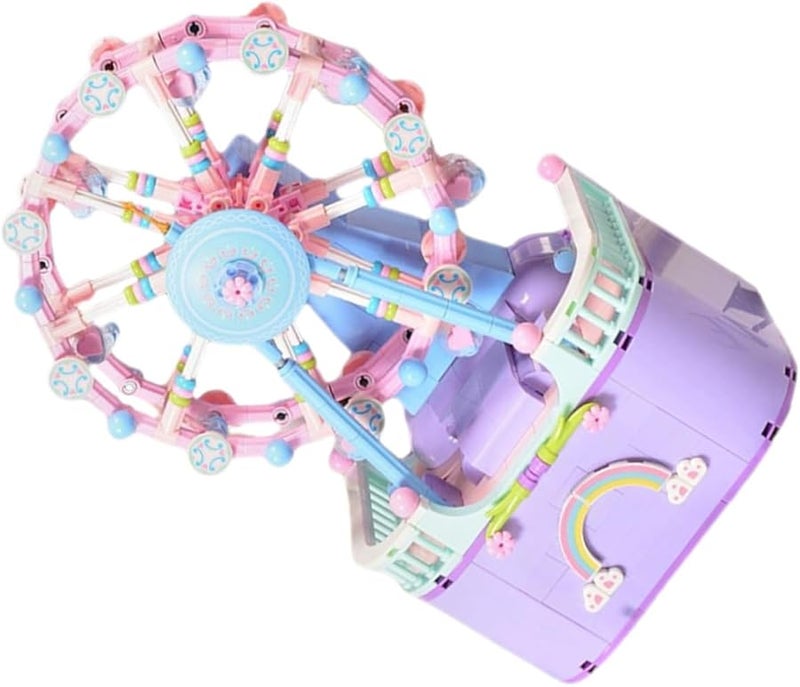 Ferris Wheel Music Box DIY Building Blocks Set Educational Craft Birthday Home Decoration - Image 2