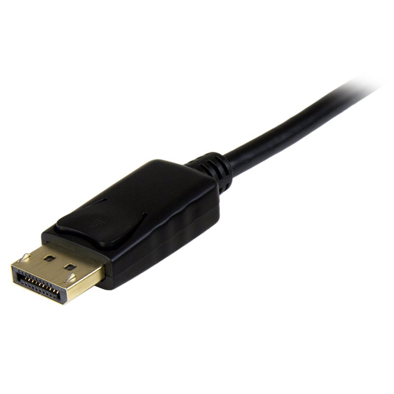 Startech.com StarTech.com 6ft (2m) DisplayPort to HDMI Cable - 4K 30Hz - DisplayPort to HDMI Adapter Cable - DP 1.2 to HDMI Monitor Cable Converter - Latching DP Connector - Passive DP to HDMI Cord (DP2HDMM2MB)  - Image 2