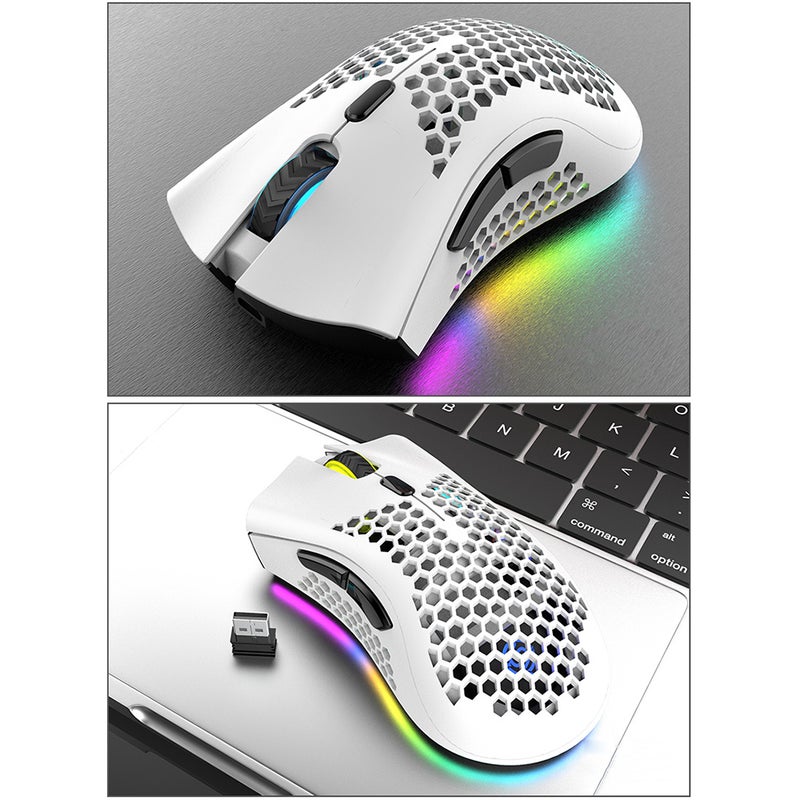 Alyashmac 29-LU Wireless Gaming Mouse White - Image 2