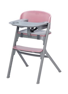 Kinderkraft Livy 4 in 1 Highchair with Calmee Bouncer - Aster Pink  - Image 2
