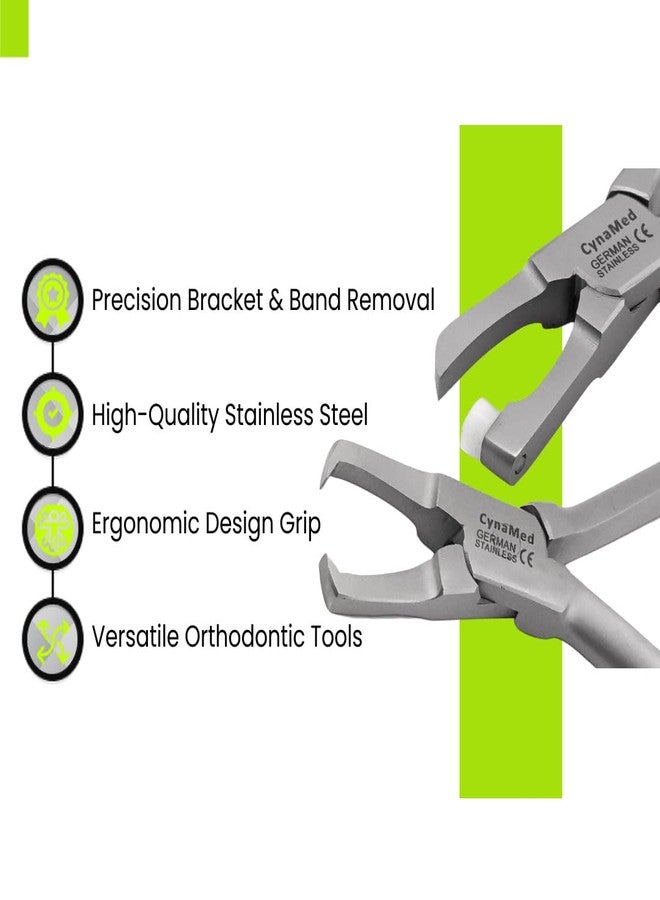 Cynamed Orthodontic Braces Removal Pliers - Professional Bracket Debonding Forceps - Dental Brace Remover Tool - High Precision Grip - Premium Stainless Steel - Image 2