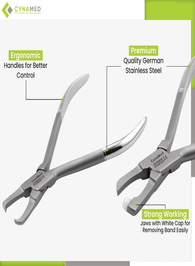Cynamed Orthodontic Braces Removal Pliers - Professional Bracket Debonding Forceps - Dental Brace Remover Tool - High Precision Grip - Premium Stainless Steel - Image 3