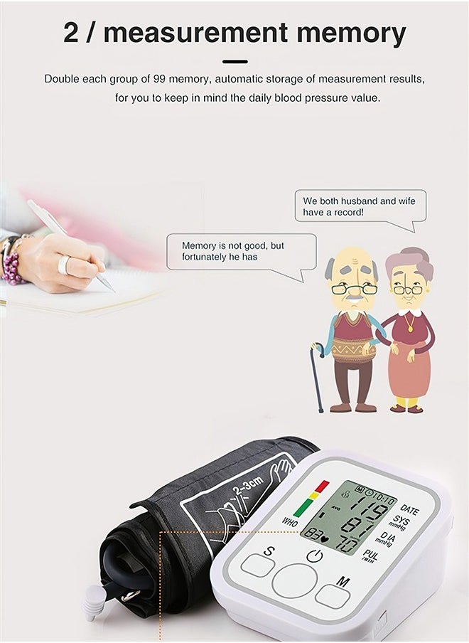 Goldfish Automatic Upper Arm Blood Pressure Monitor With Irregular Heartbeat Detection Easy Measurements And Accurate Results  - Image 3