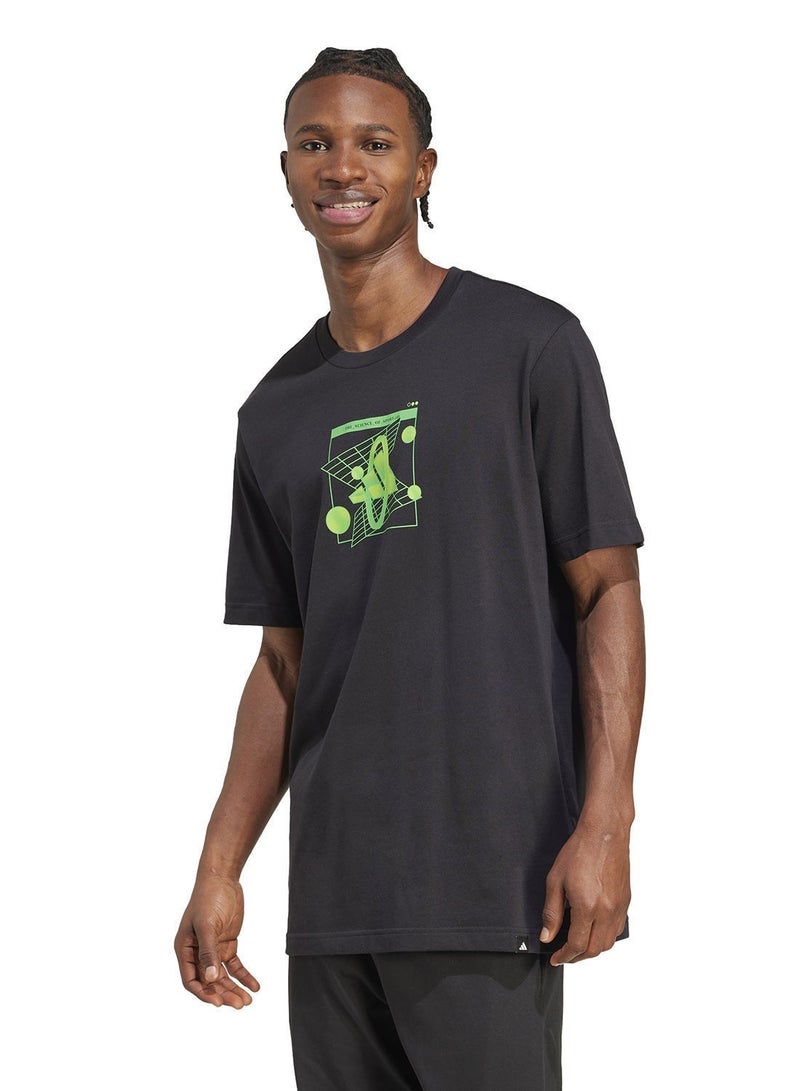 Adidas M Rerto T Black Training T-Shirts For Men S - Image 1