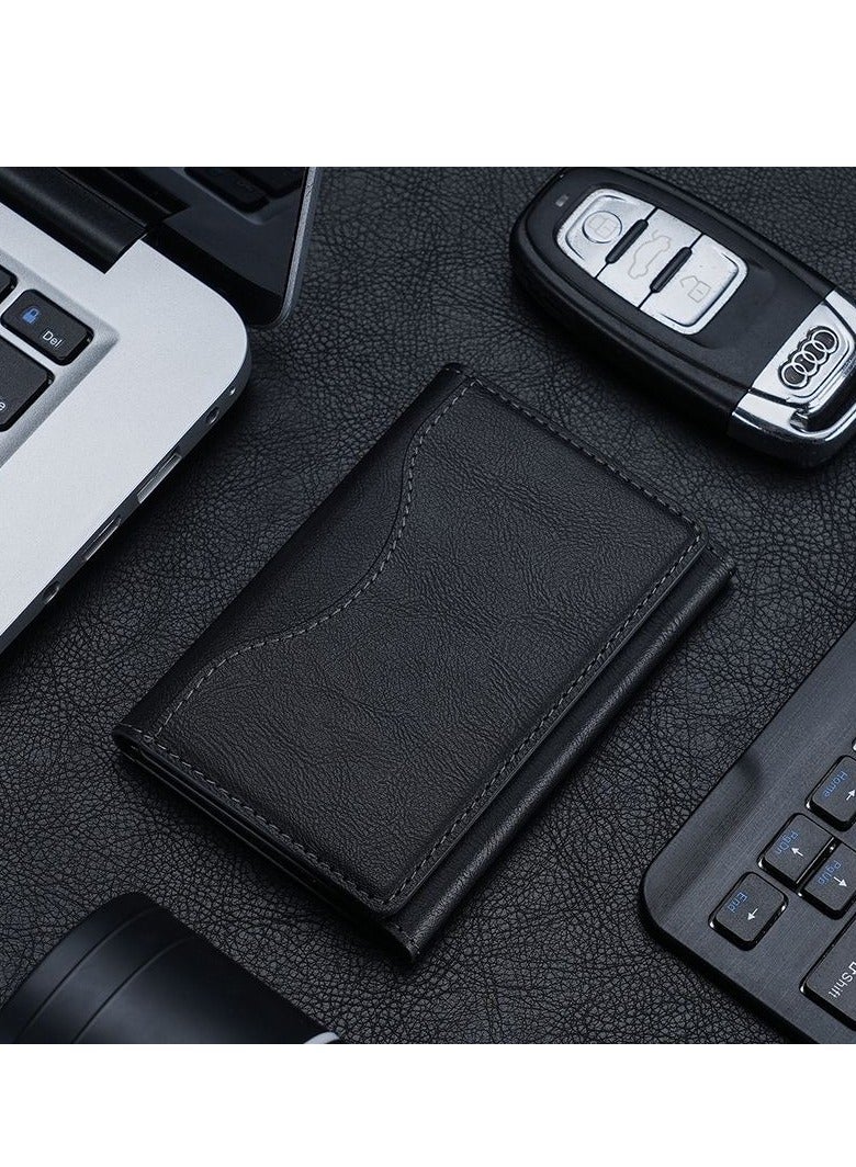 محفظة مغناطيسية، محفظة ثلاثية الطي متوافقة مع ماج سيف، 6 حاملات بطاقات - Image 3