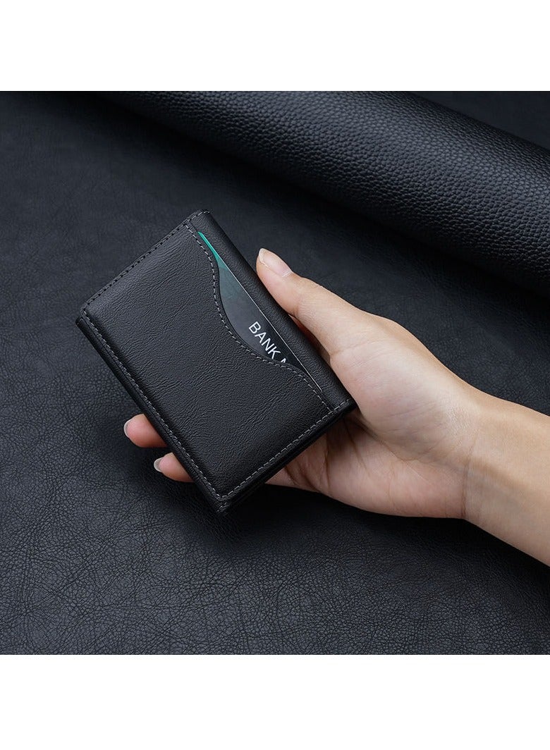 محفظة مغناطيسية، محفظة ثلاثية الطي متوافقة مع ماج سيف، 6 حاملات بطاقات - Image 2