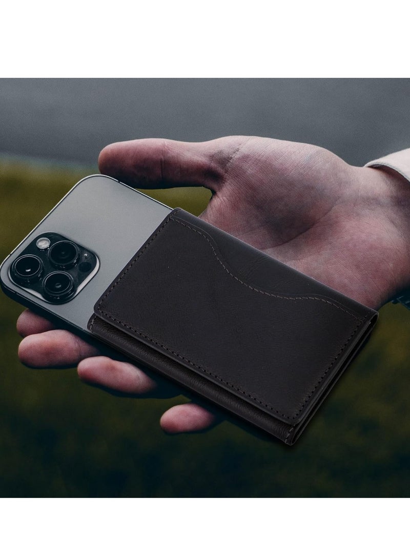 محفظة مغناطيسية، محفظة ثلاثية الطي متوافقة مع ماج سيف، 6 حاملات بطاقات - Image 4