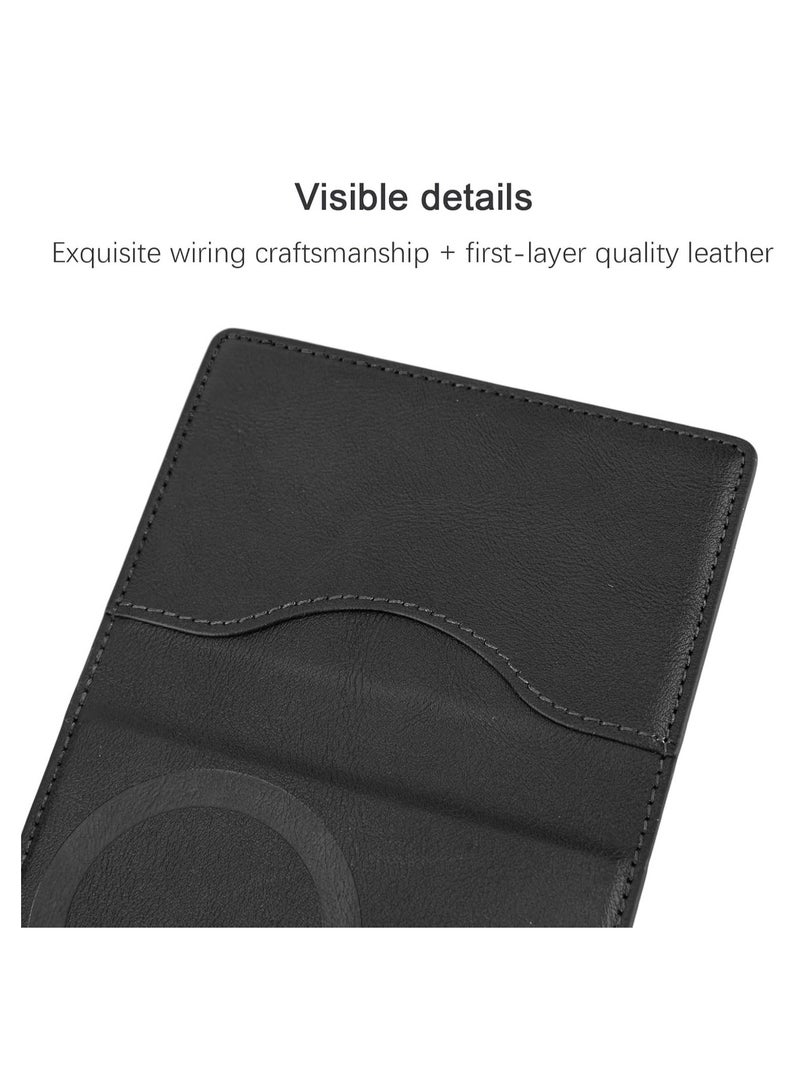 محفظة مغناطيسية، محفظة ثلاثية الطي متوافقة مع ماج سيف، 6 حاملات بطاقات - Image 5