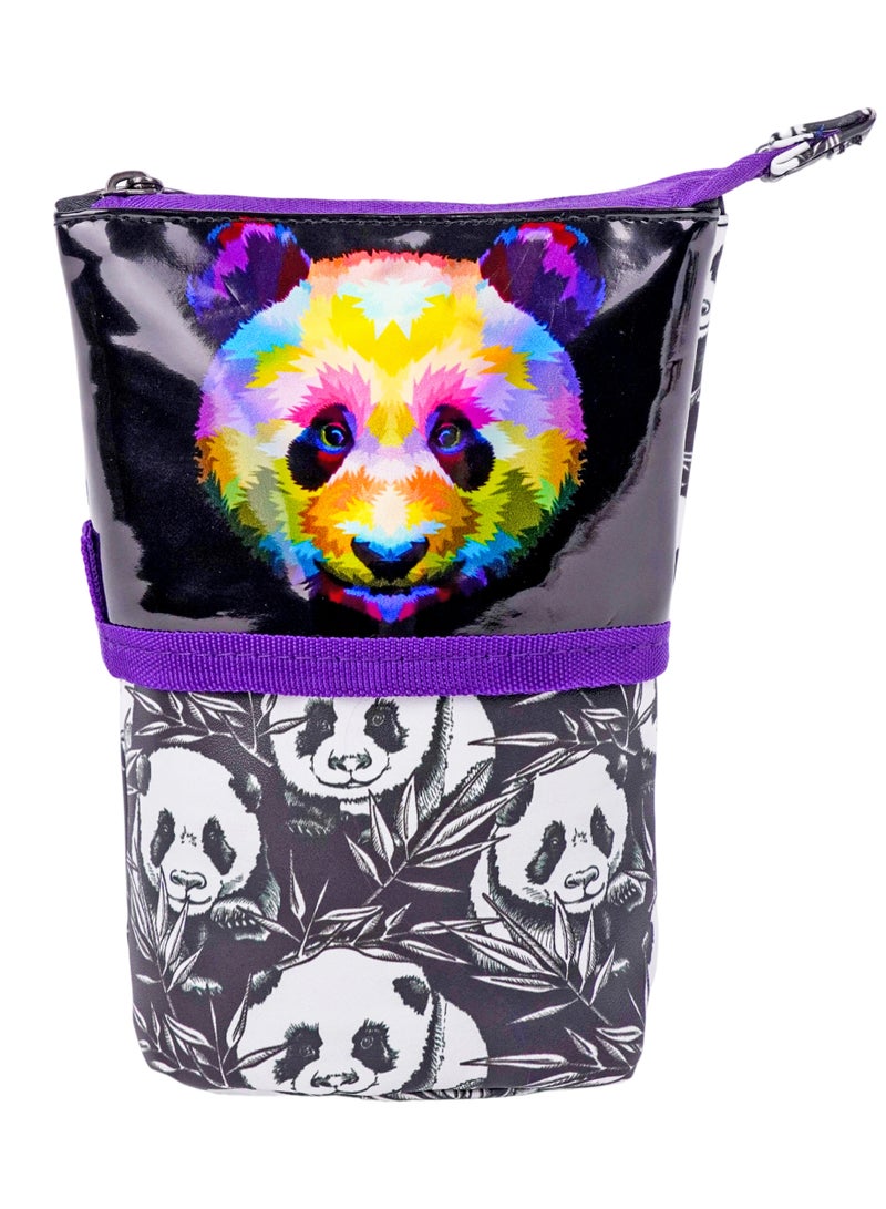 Trucare Nova Colorful Panda Graphic Private Pencil Case  - Image 1