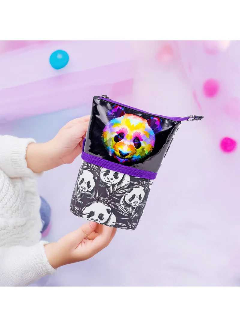 Trucare Nova Colorful Panda Graphic Private Pencil Case