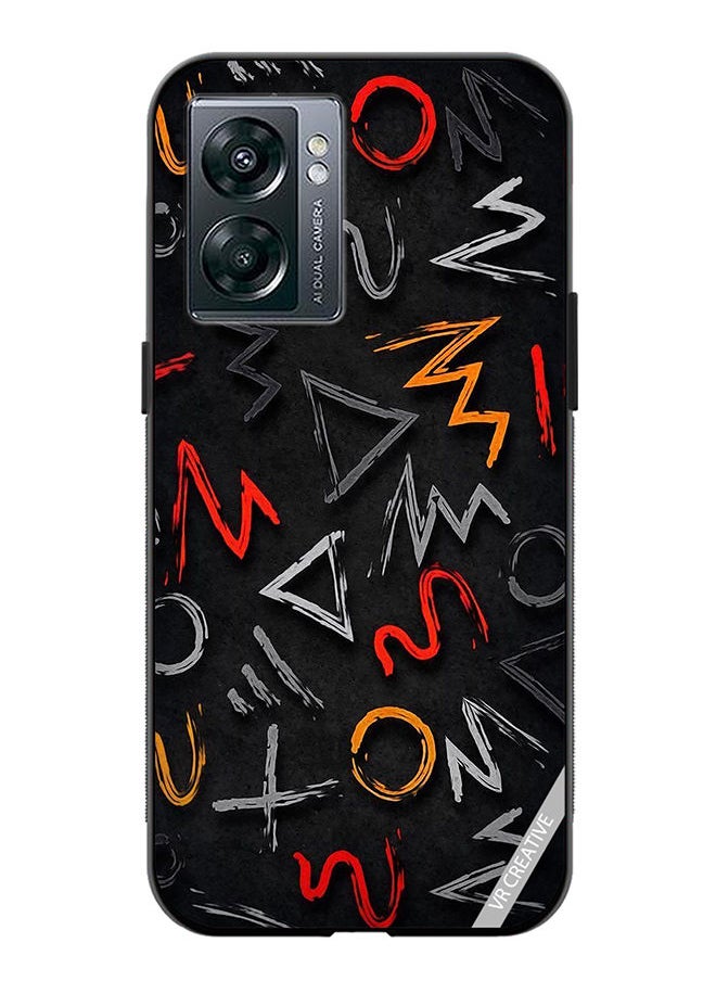 Protective Case Cover For OnePlus Nord N300 Abstract Design Multicolour