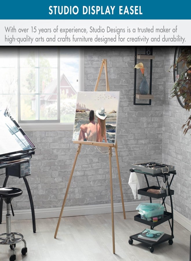 SD STUDIO DESIGNS Studio Designs Wood A-Frame Tripod Display Easel Stand - Adjustable Wooden Art Stand for Canvas, Painting, Signage, Posters, Wedding Décor & Event Displays, Natural Wood - Image 4