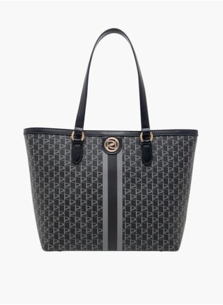 Women's Monogram Print Tote Bag with Double Handle and Zip Closure - pzsku/Z5E6BFFB4B1EB670EEE49Z/45/_/1738593856/625ba727-8f1b-4a51-97b5-9130783244cf