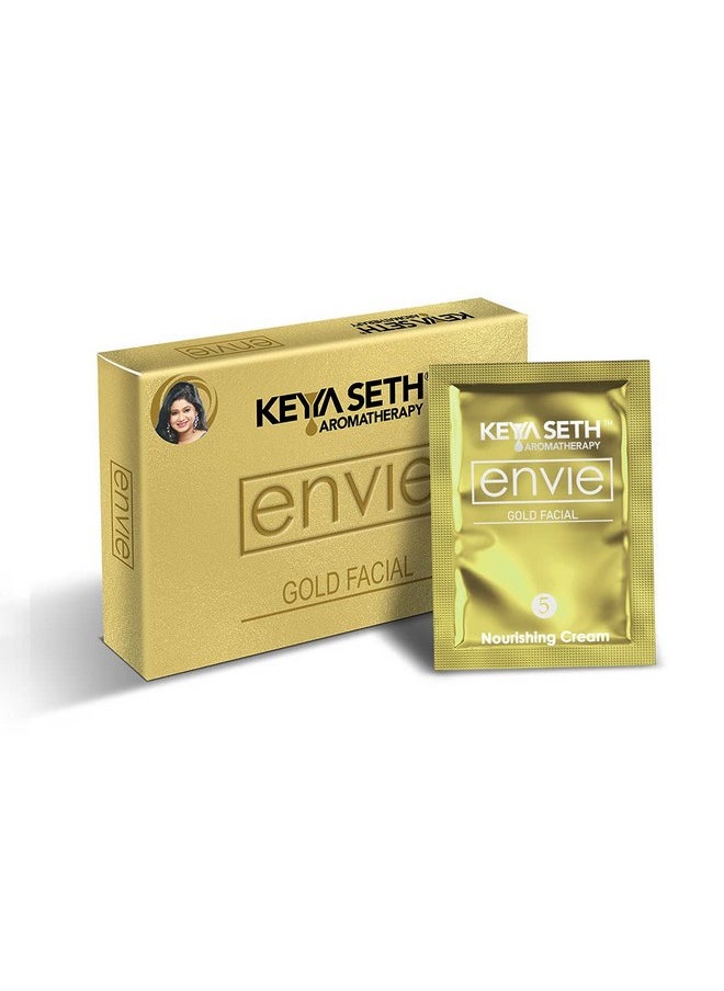Keya Seth Aromatherapy Keya Seth Aromatherapy, Envie Gold Facial Kit- White & Bright, Instant Radiance Shine & Youthful Glow For Women All Skin Types  - Image 3