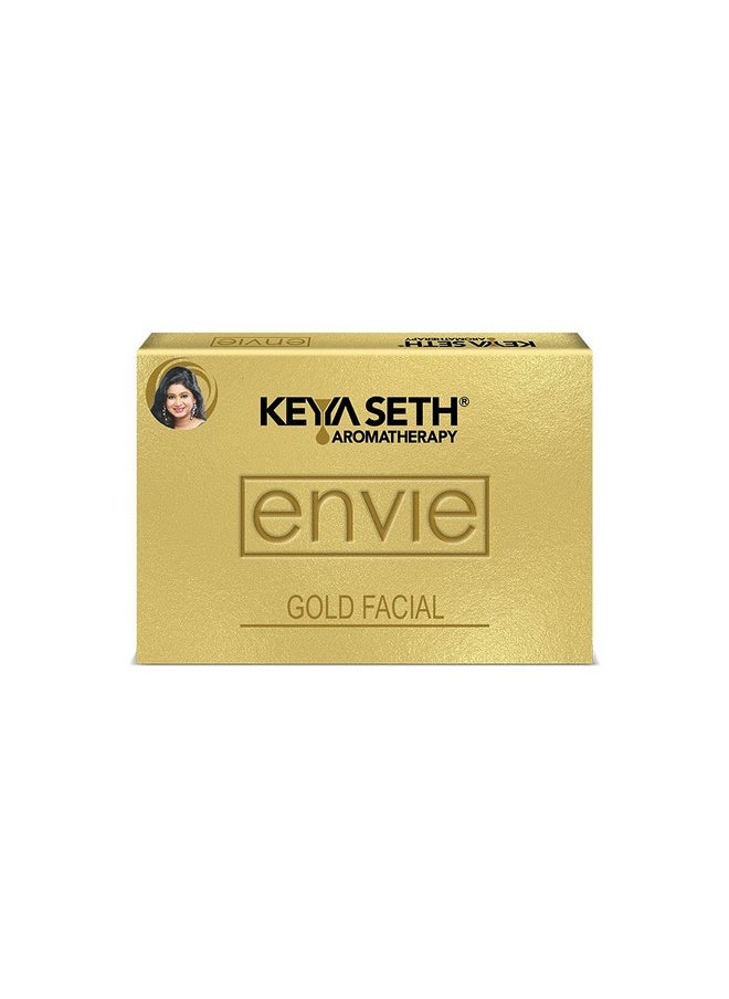 Keya Seth Aromatherapy Keya Seth Aromatherapy, Envie Gold Facial Kit- White & Bright, Instant Radiance Shine & Youthful Glow For Women All Skin Types  - Image 1