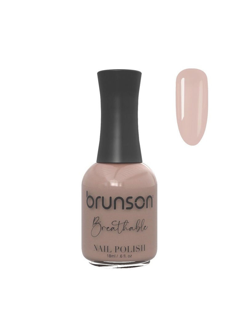 Brunson Breathable Nail Polish Halal Nail Lacquer Wudu friendly Quick Dry long lasting but easy peel off Glossy Shine Water Based Nail paint 18ml