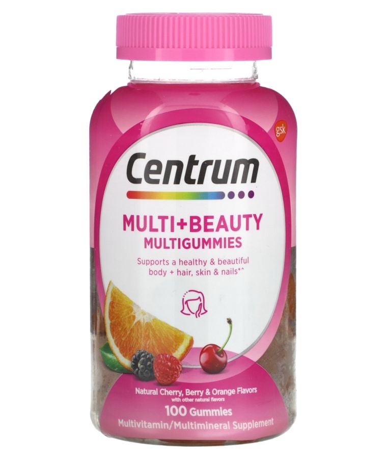 Centrum Men Multi + Beauty Multigummies Natural Cherry Berry & Orange 100 Gummies