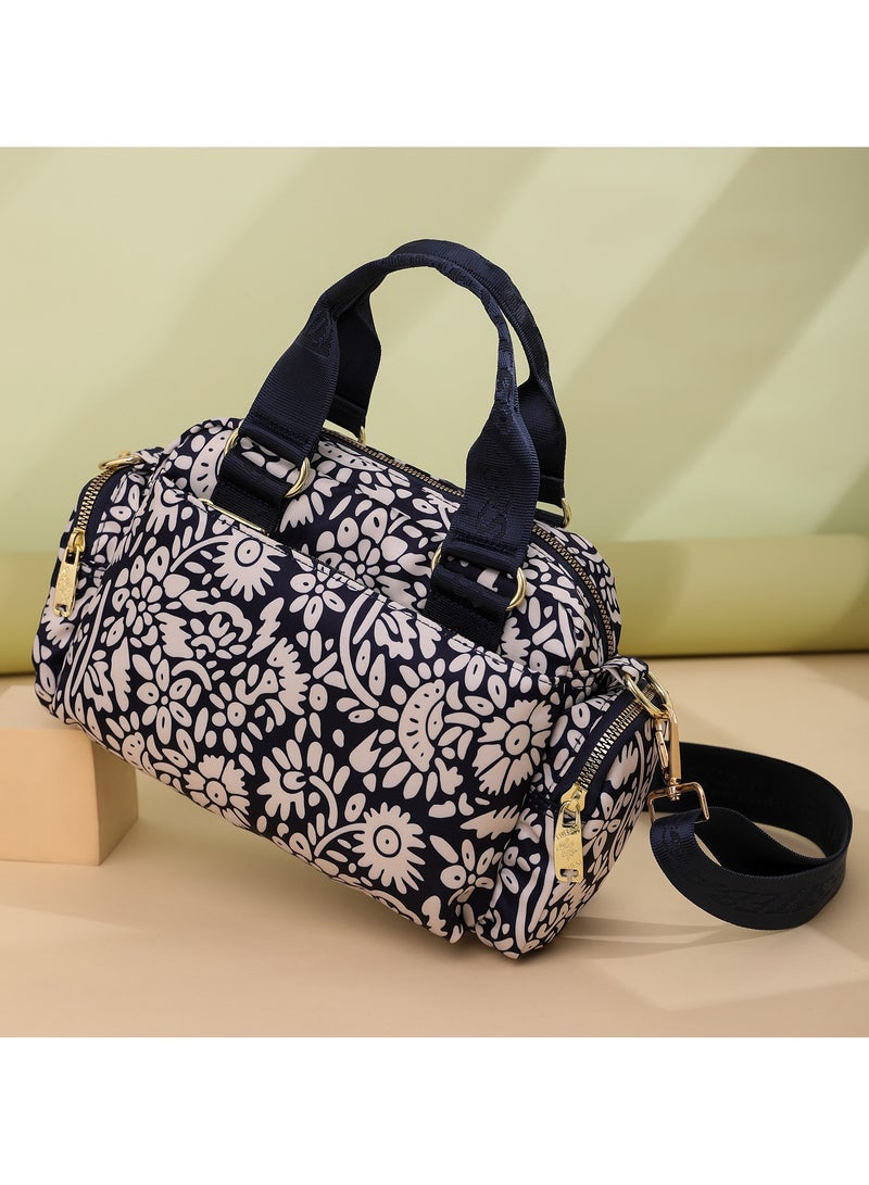 Mini Crossbody Bag for Women, Stylish Oxford Cloth Printed Shoulder Handbag - Fashionable Lightweight Purse for Everyday Use  - Image 1