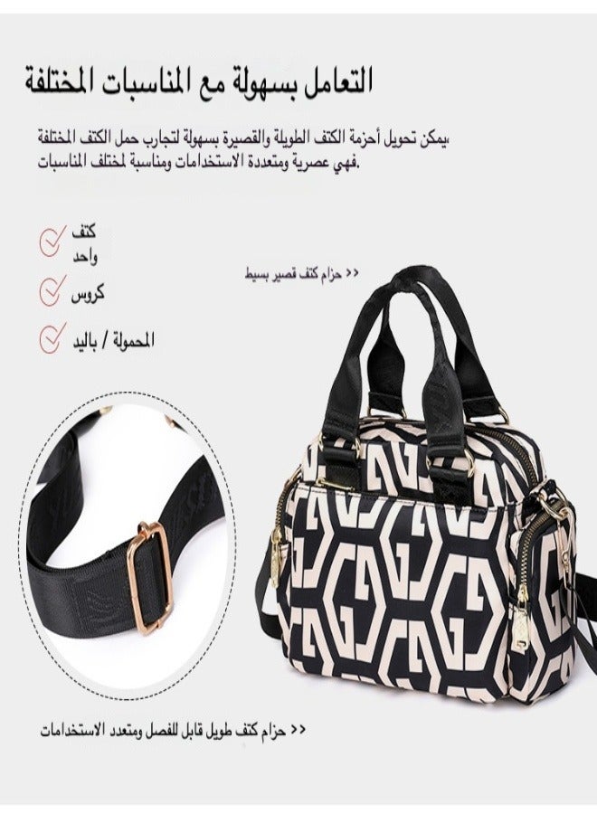 Mini Crossbody Bag for Women, Stylish Oxford Cloth Printed Shoulder Handbag - Fashionable Lightweight Purse for Everyday Use  - Image 3