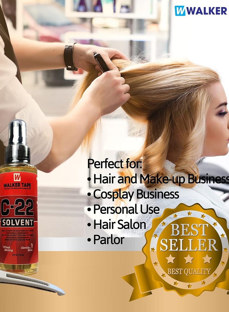 Generic C-22 adhesive solvent by Walker Tape C22 Solvent 4 Oz Spray for Lace Wigs and Toupees  - Image 5