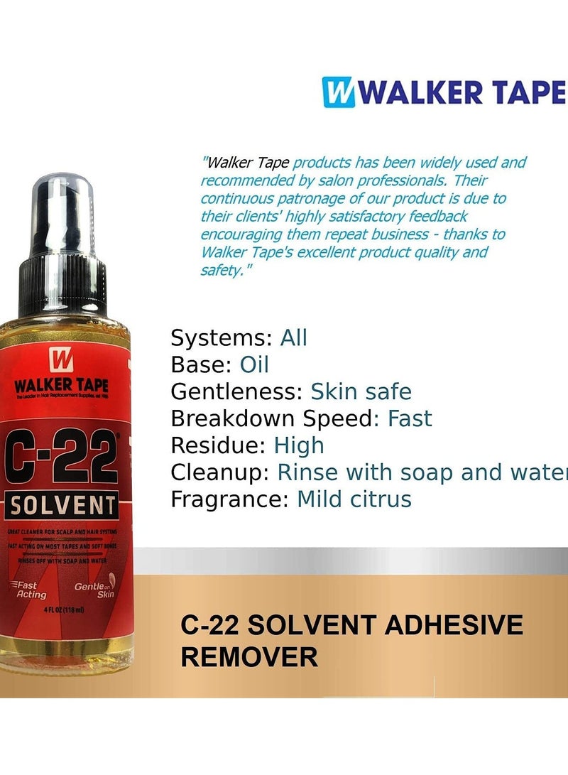 Generic C-22 adhesive solvent by Walker Tape C22 Solvent 4 Oz Spray for Lace Wigs and Toupees  - Image 4