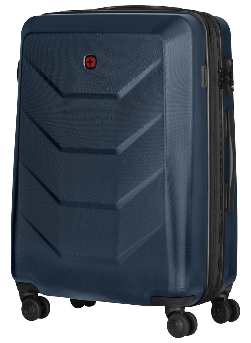 Wenger Prymo 69 Cm 4-Double Wheeled Expandable Hardside Check-In Luggage Trolley - Blue - Image 4