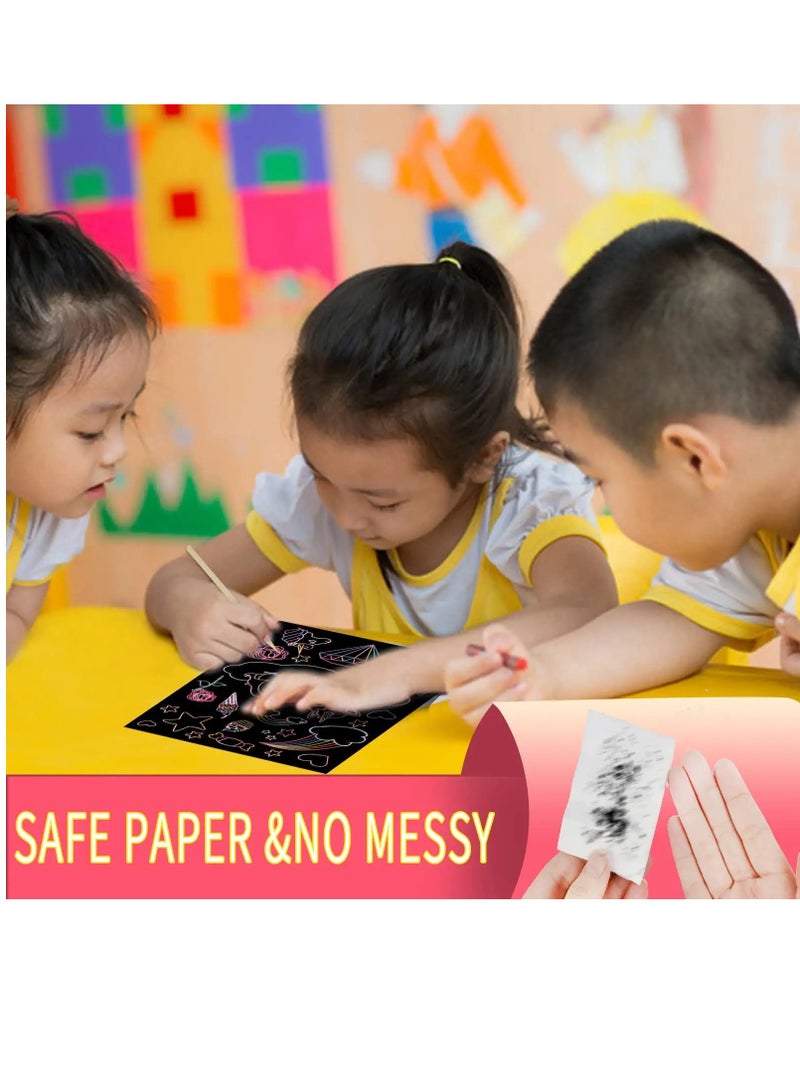 SYOSI 3 Set Magic Scratch Paper Art with 3 Scratch Pen - Image 2
