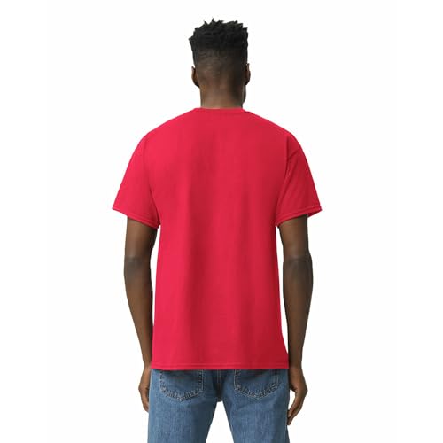 Gildan Mens Heavy Cotton T-Shirt, Style G5000, Multipack T Shirt, Red (3-Pack), Medium US - Image 4
