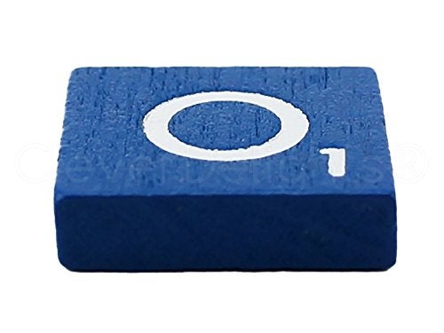 CleverDelights 100 Wood Letter Tiles Blue Color Complete Set Game Replacement Weddings Crafts Scrapbooking - Image 5