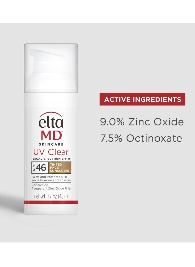 EltaMD - UV Clear Facial Sunscreen SPF 46 - Tinted for Unisex - Image 1