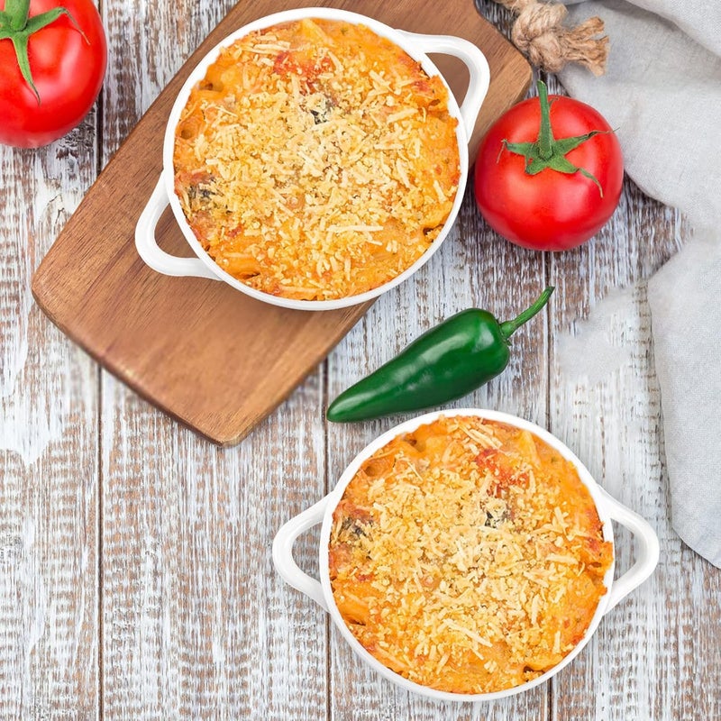 SOUJOY سوجوي 6 عبوات من أطباق شوربة البصل الفرنسي 22 أونصة من البورسلين مع مقابض آمنة للفرن لأطباق الشوربة والحبوب والفطائر ولحم البقر المطبوخ - Image 5