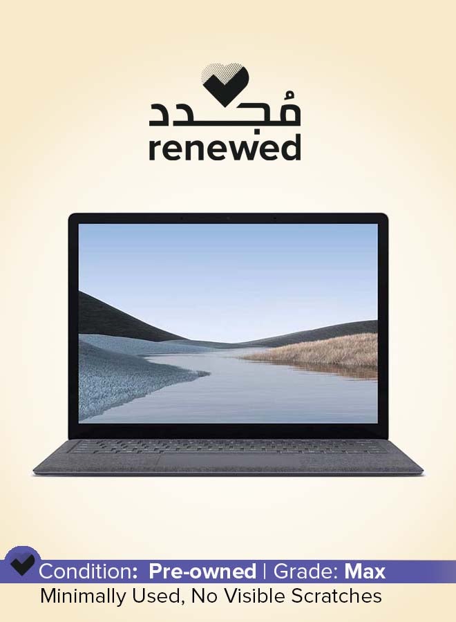 مايكروسوفت تم تجديده - جهاز Surface Laptop 3 بشاشة مقاس 13.5 بوصة، ومعالج Intel Core i5/الجيل العاشر/ذاكرة وصول عشوائي سعة 8 جيجابايت/محرك أقراص SSD سعة 128 جيجابايت/بطاقة رسومات Intel HD - Image 1