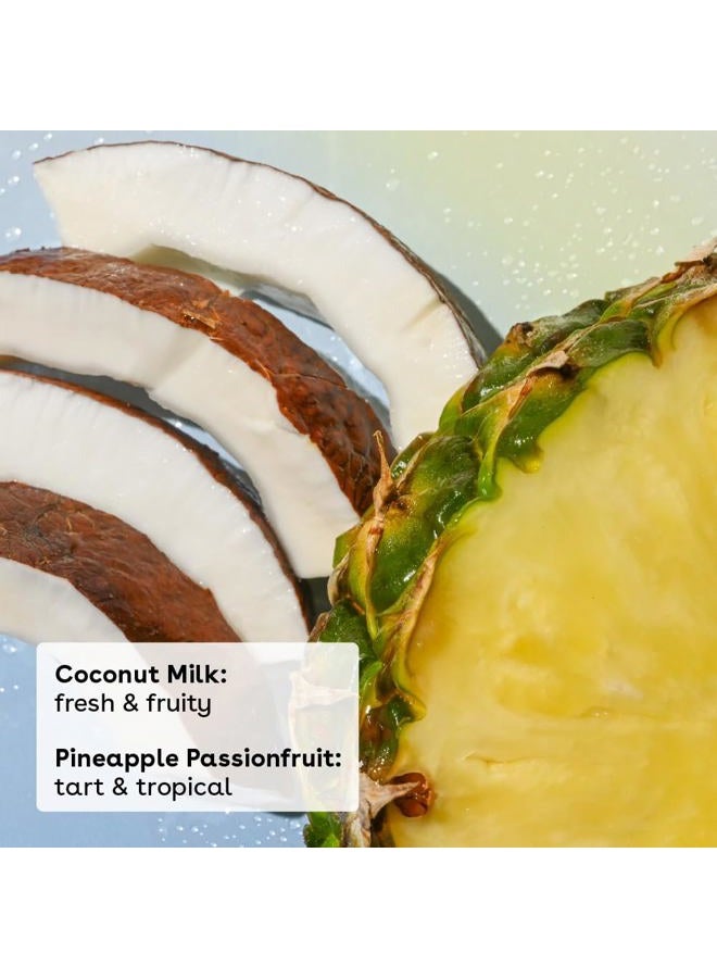 EOS 100% Natural Lip Balm- Coconut Milk and Pineapple Passionfruit, All-Day Moisture Lip Care, 0.14 oz, 2 Pack - Image 2