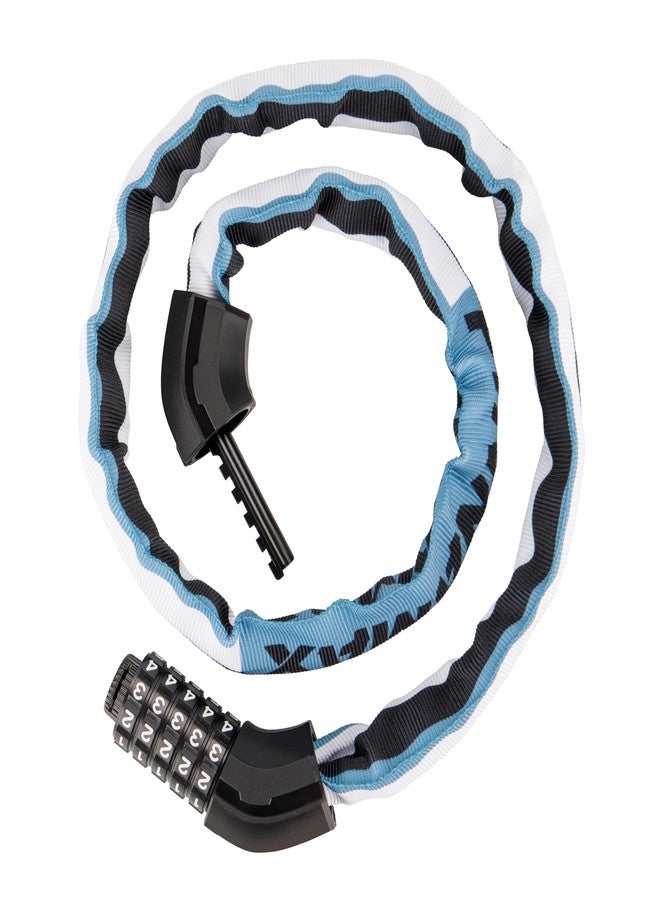 PINNAMAX Bike Lock 3.28ft- 5 Digit Combination Anti Theft Chain Locks- Heavy Duty Keyless Bicycle Lock for Bike, e-Bike, Scooter, Gate - Image 1