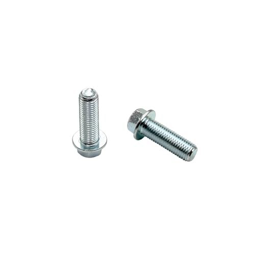 YD-PS001 M10 Bolt Hex Flange Head 20 25 30 35 40 45 50 55 60 65 75 80 100 x 1.25 Pitch, Class 8.8 Zinc (M10-1.25X25) - Image 5