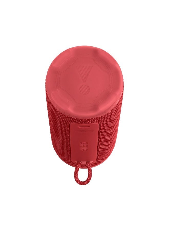 جي بي إل Grip Portable Speaker with AI Sound Boost, Ambient Light, IP68 Waterproof, Auracast™ & 14H Playtime – Red JBLGRIPREDAM red - Image 2
