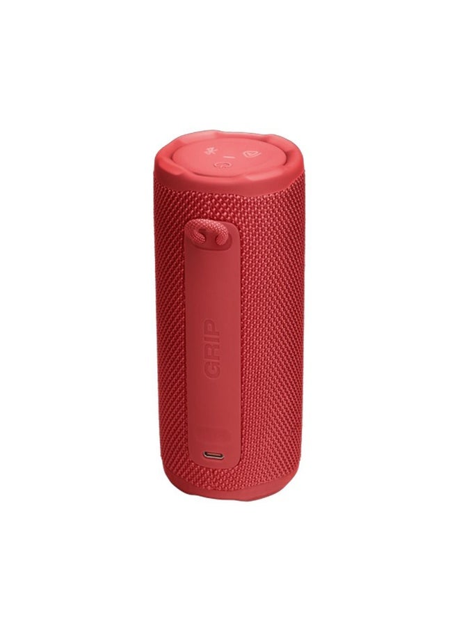 جي بي إل Grip Portable Speaker with AI Sound Boost, Ambient Light, IP68 Waterproof, Auracast™ & 14H Playtime – Red JBLGRIPREDAM red - Image 4