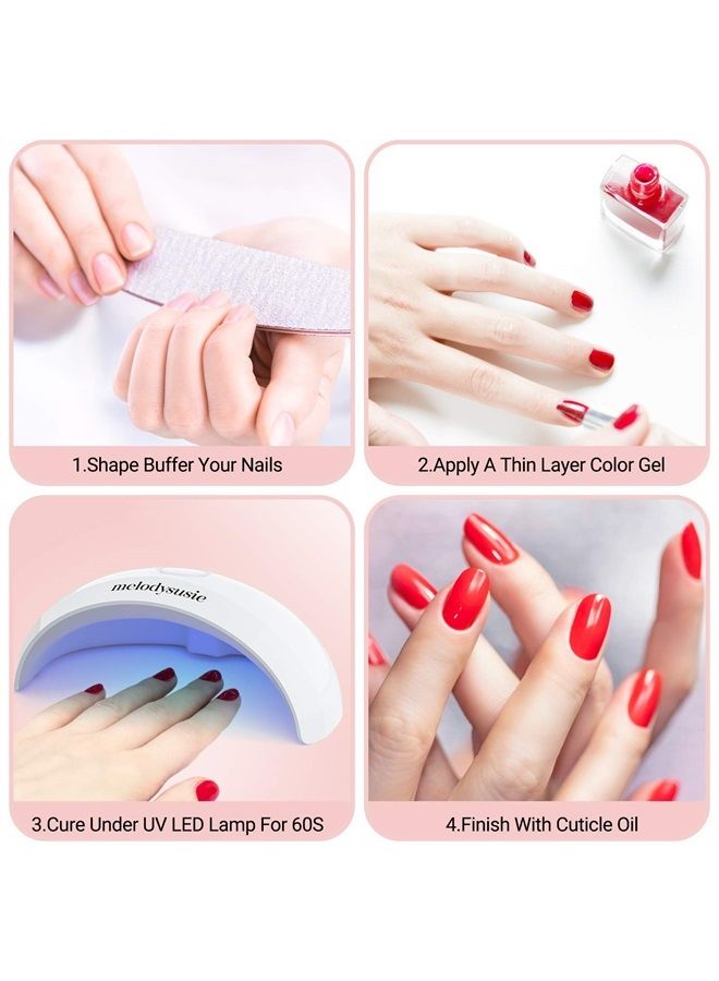 MelodySusie Portable UV LED Nail Lamp for Nail Strips, Mini Pocket UV Light for Gel Nails, Gel x Lamp with 2 Timers for Fast Curing Gel Nail Art, Handheld USB UV Nail Dryer - Image 3