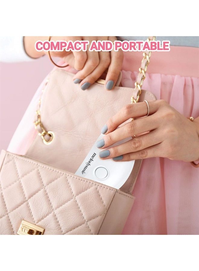 MelodySusie Portable UV LED Nail Lamp for Nail Strips, Mini Pocket UV Light for Gel Nails, Gel x Lamp with 2 Timers for Fast Curing Gel Nail Art, Handheld USB UV Nail Dryer - Image 2