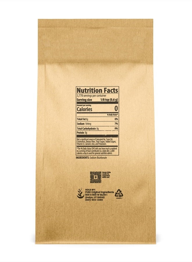 PURE ORIGINAL INGREDIENTS Pure Original Ingredients Sodium Bicarbonate (Baking Soda) (5 lb) Eco-Friendly Packaging, Always Pure, No Fillers Or Additives - Image 2