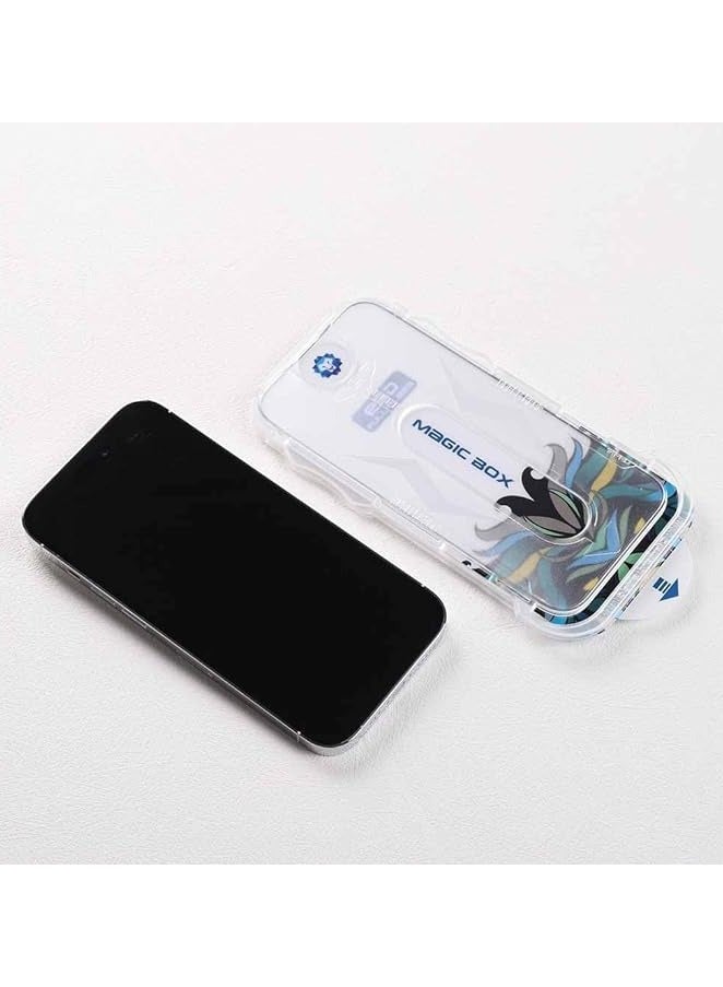 ليتو شاشة حماية زجاجية كاملة لهاتف ايفون 14/13/13 برو ليتو ماجيك بوكس دي بلس تولز - شفاف - Image 2