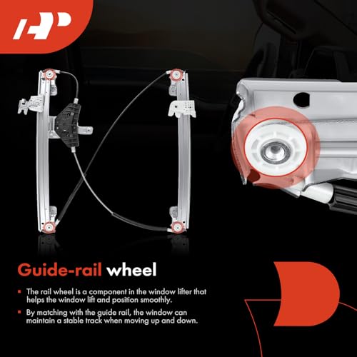 A-Premium Electric Power Window Regulator Without Motor Compatible with Infiniti QX60 2004-2020 JX35 2013 Front Right Passenger Side - Image 5