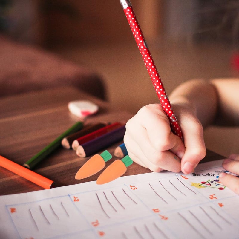 TOYANDONA Carrot Erasers Set of 30 Realistic Vegetable Rubber Erasers for Kids Classroom Rewards Party Favors Arts and Crafts Supplies - Image 3