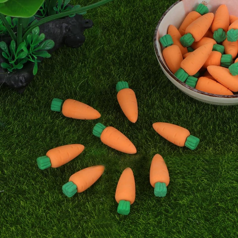TOYANDONA Carrot Erasers Set of 30 Realistic Vegetable Rubber Erasers for Kids Classroom Rewards Party Favors Arts and Crafts Supplies - Image 5