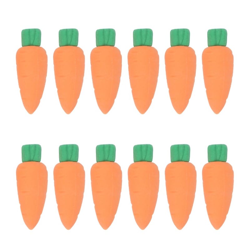 TOYANDONA Carrot Erasers Set of 30 Realistic Vegetable Rubber Erasers for Kids Classroom Rewards Party Favors Arts and Crafts Supplies - Image 1