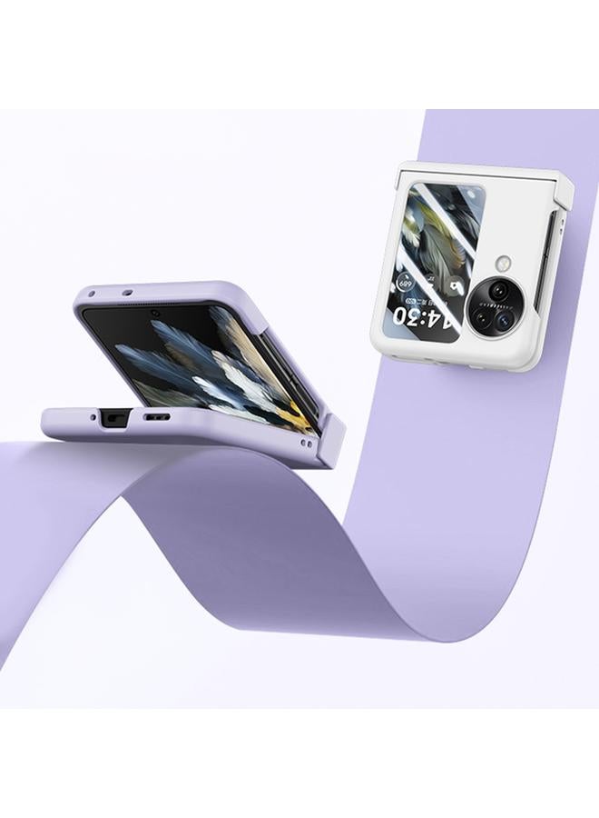 S-TOP Case For OPPO Find N3 Flip Ultra-thin Skin Feel Ring Phone Case with Hinge - Image 4