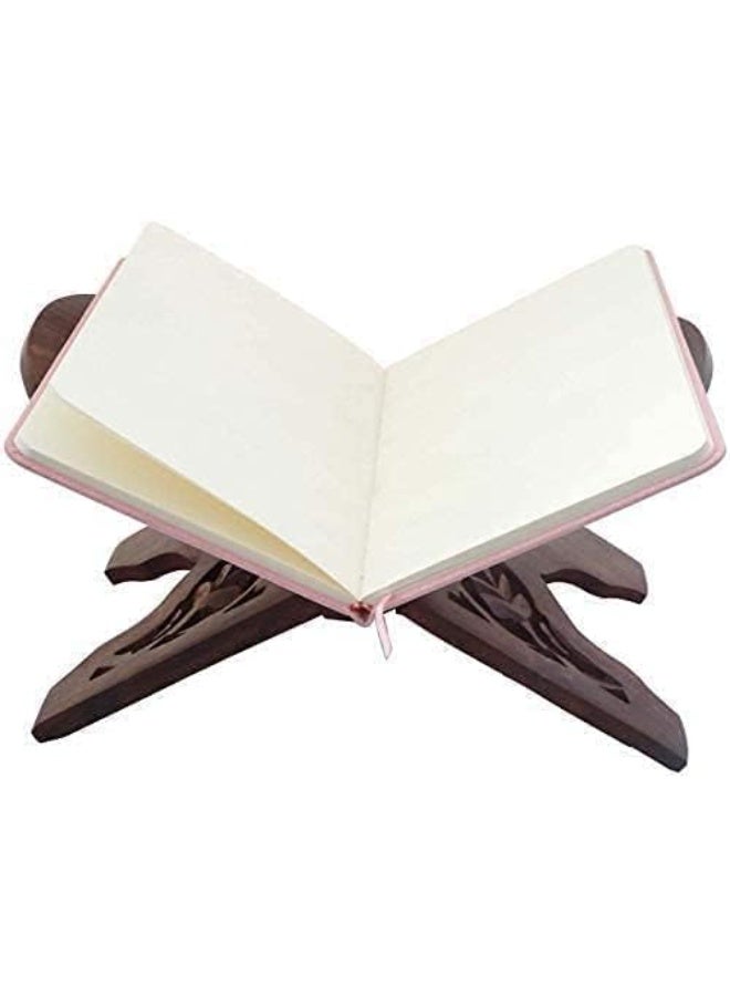 Decorative Quran holder with antique laser-engraved designs, one piece (brown * gold) - Image 2