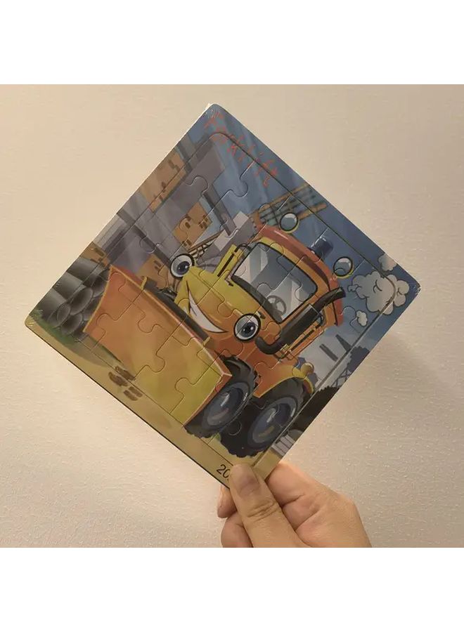 ألغاز خشبية للجرافة 20 قطعة للأطفال لتعزيز الانتباه وتنمية الصبر - Image 1