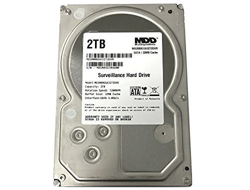 MDD MAXDIGITALDATA 2TB 32MB Cache 7200PM SATA 3.0Gb/s 3.5inch Internal Surveillance CCTV DVR Hard Drive (MD2000GSA3272DVR) (Renewed) - Image 2